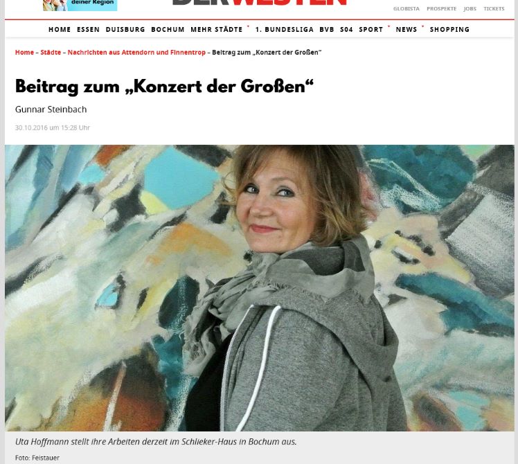 derwesten 30-10-2016 beitrag zum konzert der grossen