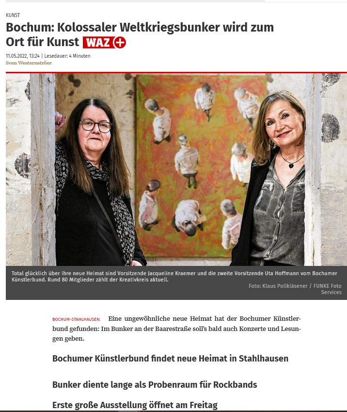 waz 11-05-2022 kolossaler weltkriegsbunker wird zum ort fuer kunst