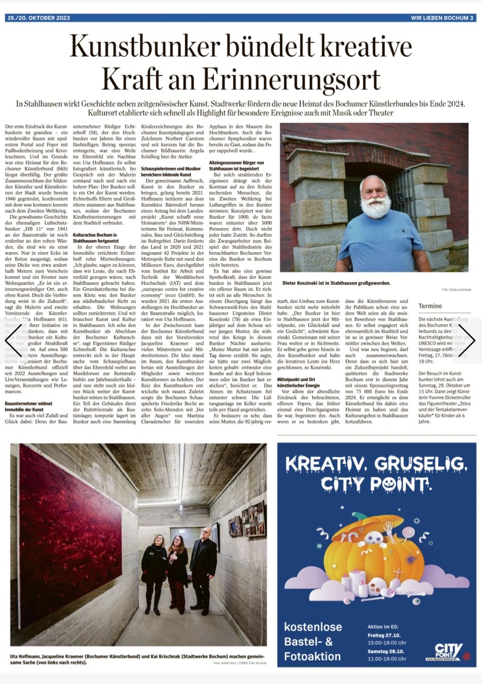 waz 19-10-2023 kunstbunker buendelt kreative kraft an erinnerungsort