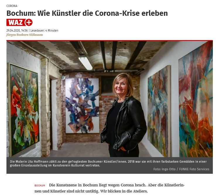 waz 29-04-2020 wie kuenstler die corona krise erleben
